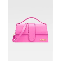 Neon Pink Leather Le Grand Bambino Handbag
