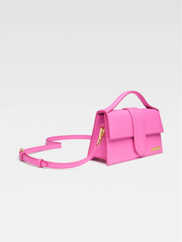 Neon Pink Leather Le Grand Bambino Handbag alternative