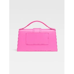 Neon Pink Leather Le Grand Bambino Handbag
