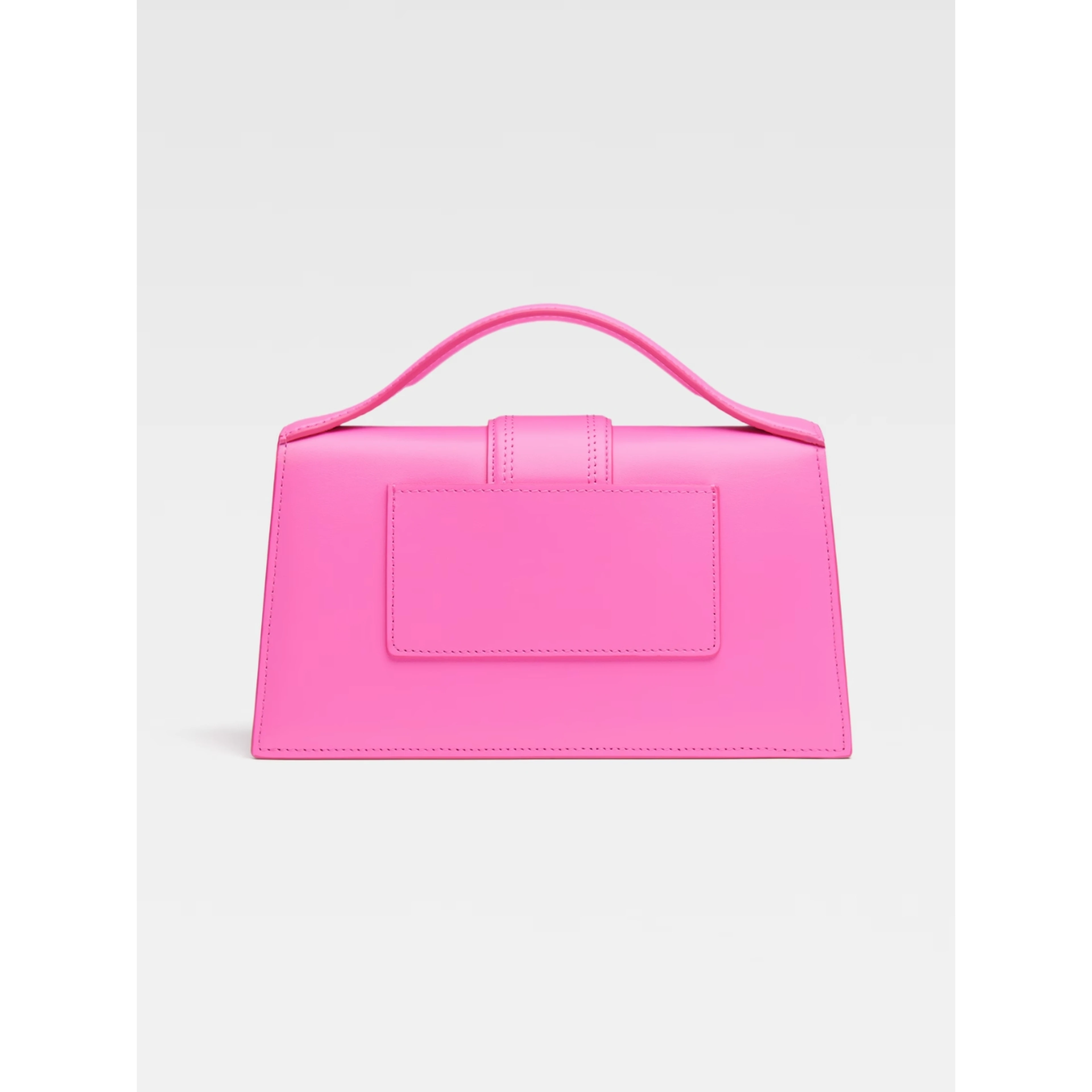 Neon Pink Leather Le Grand Bambino Handbag