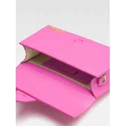 Neon Pink Leather Le Grand Bambino Handbag