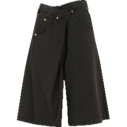 INES FOLD OVER TENCEL SHORTS