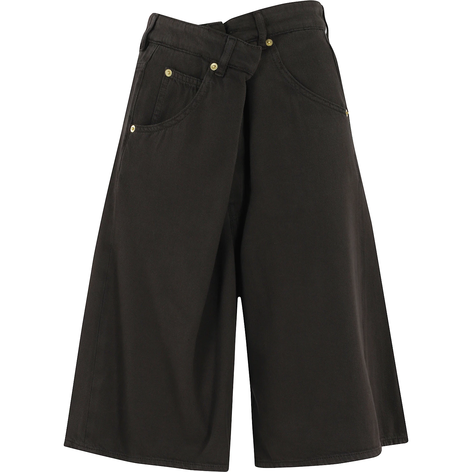 INES FOLD OVER TENCEL SHORTS