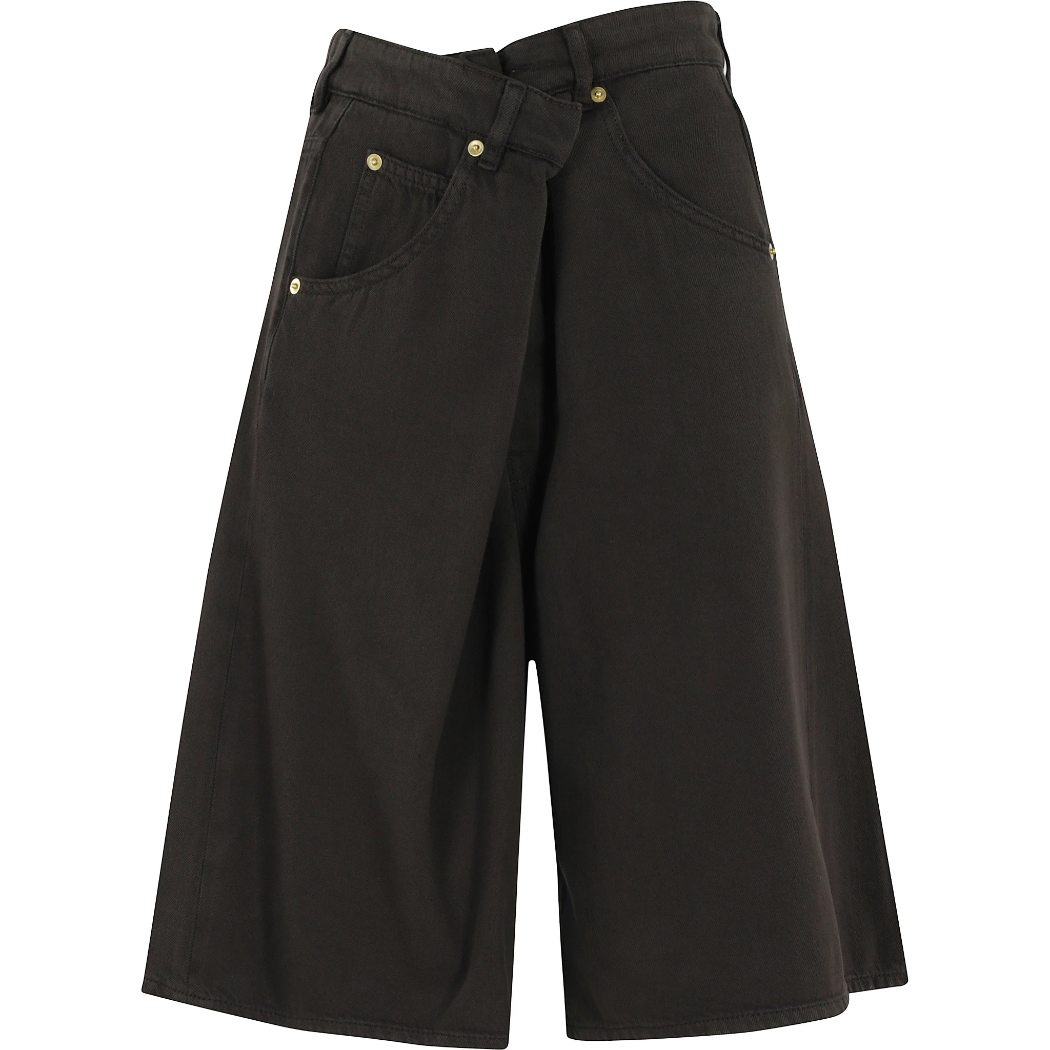 INES FOLD OVER TENCEL SHORTS