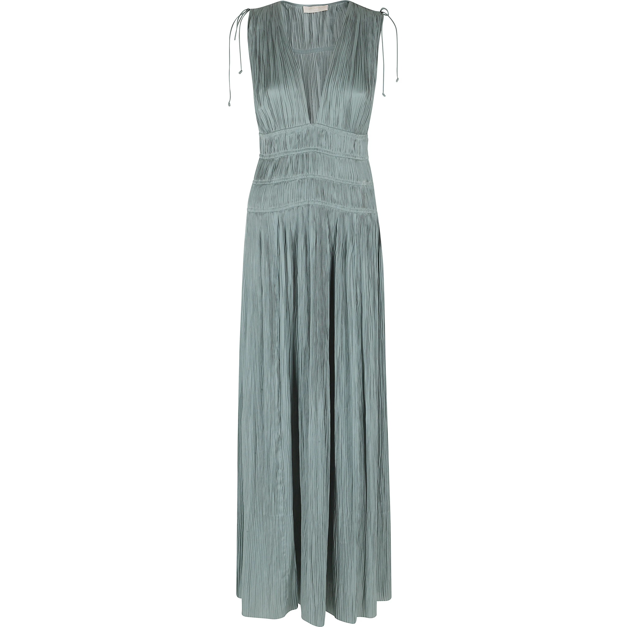 فستان تسنيم ذو فتحة صدر عميقة