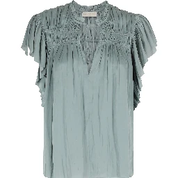 AGOSTA FLUTTER SLEEVE TOP