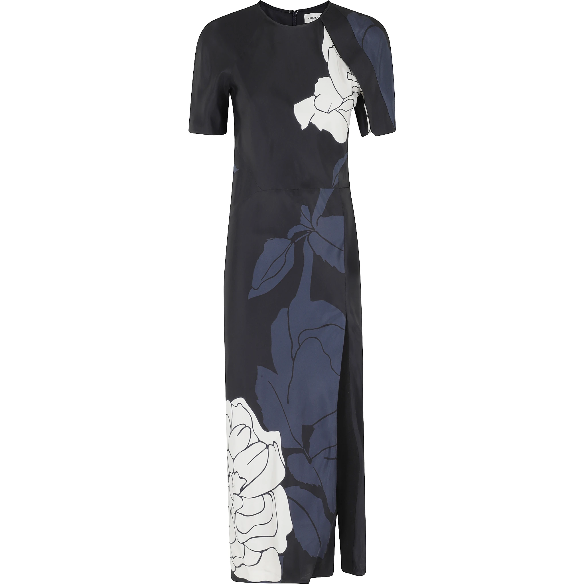 SPLIT HEM DETAIL MIDI DRESS