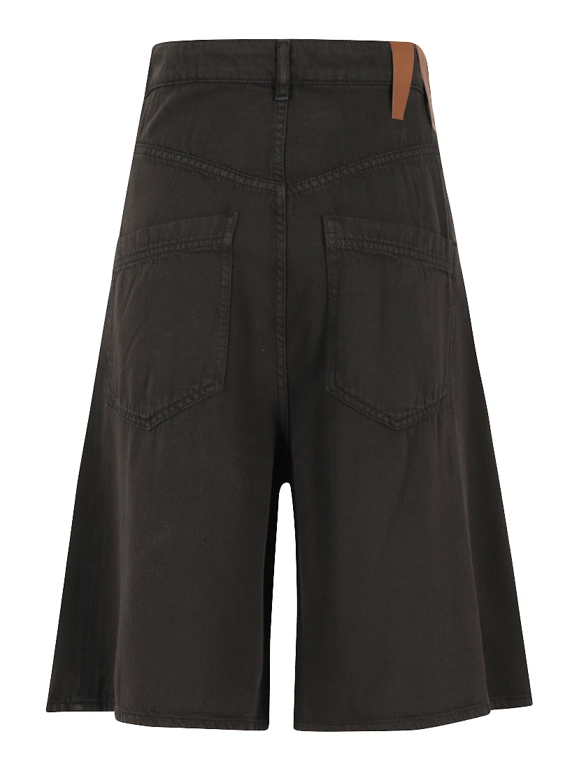 INES FOLD OVER TENCEL SHORTS