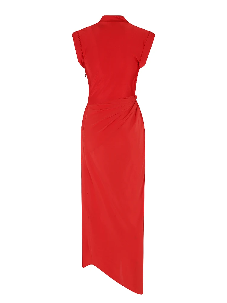 ASYMMETRIC TWIST DETAIL DRESS alternative