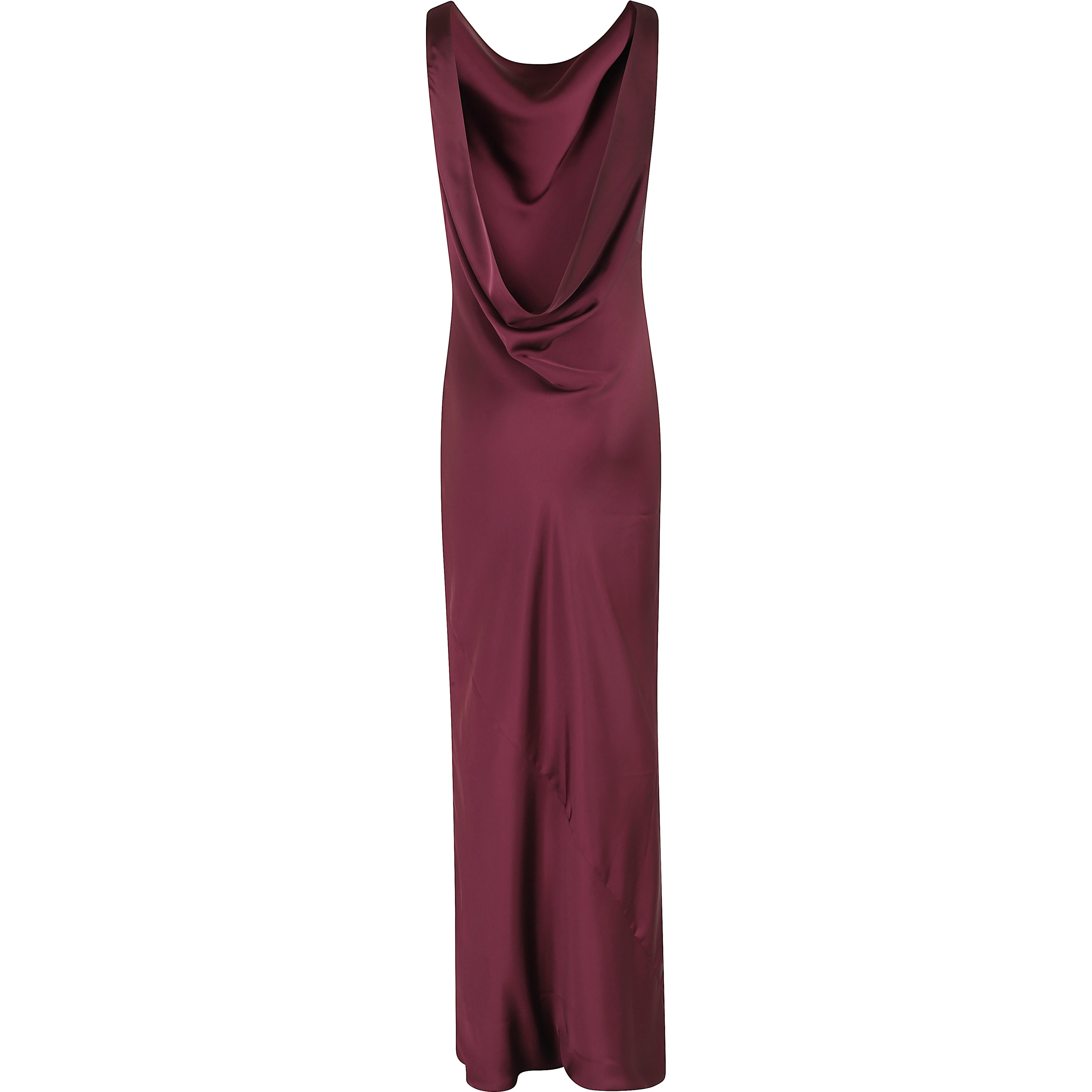 SLEEVELESS LOW BACK DRAPE GOWN