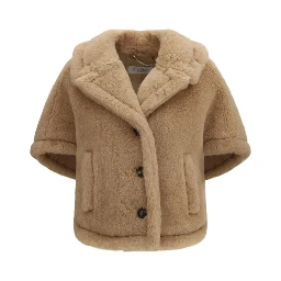 Beige Alpaca Vicugna Pacos Coat