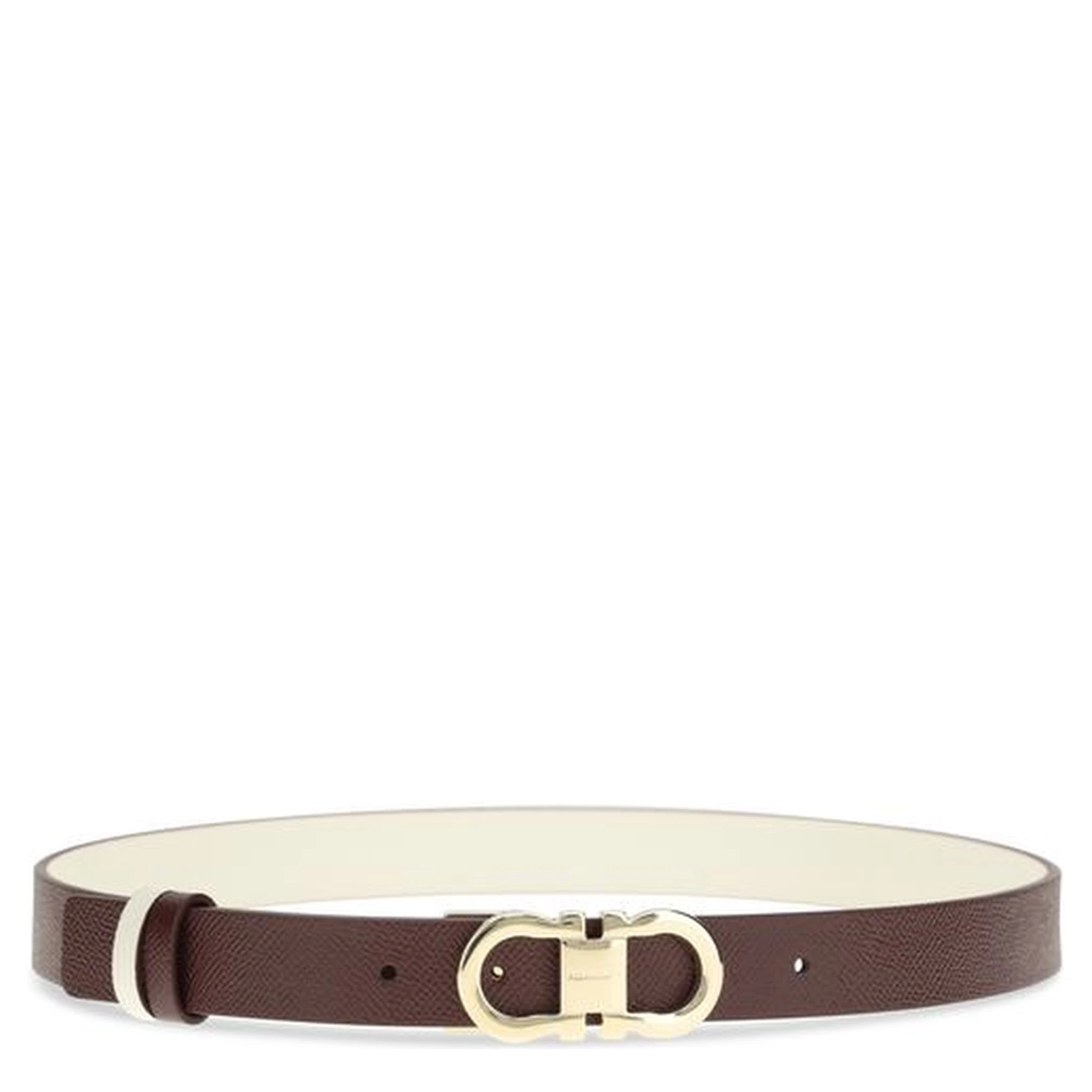 Brown Calf Leather Bos Taurus Thin Belt
