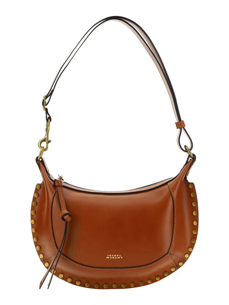 حقيبة كتف بوس توروس من جلد العجل البني