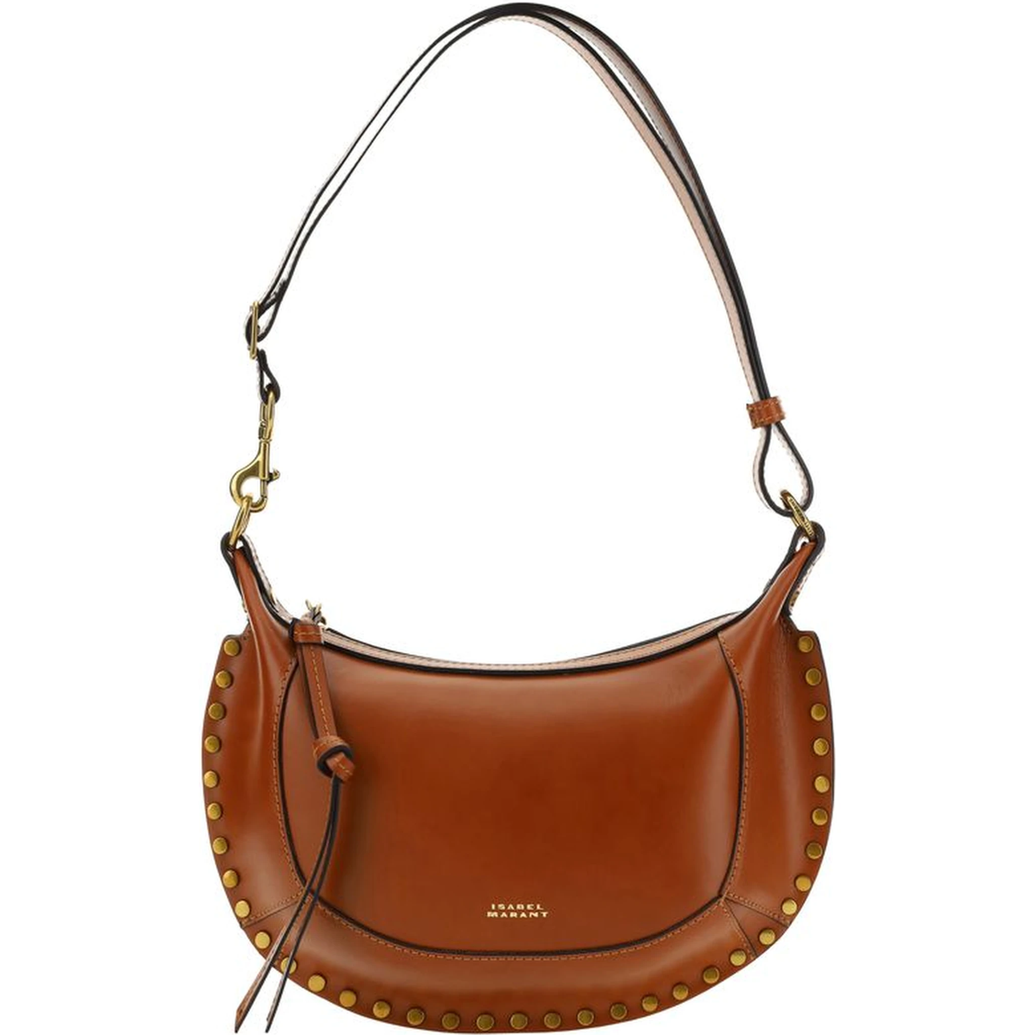 حقيبة كتف بوس توروس من جلد العجل البني