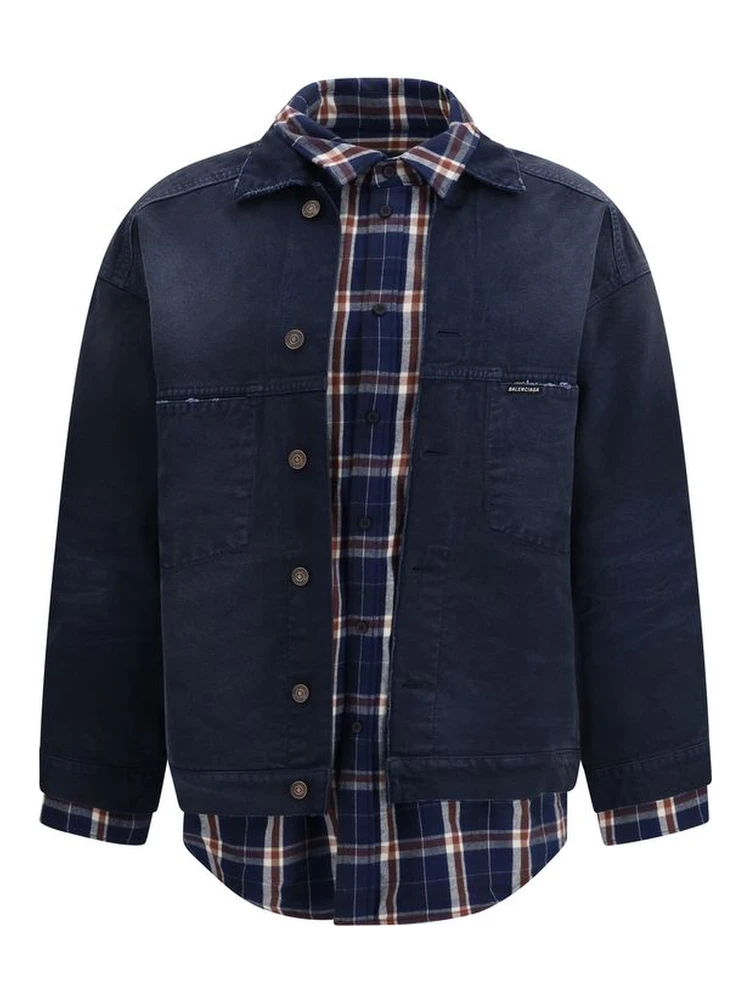 Blue Cotton Denim Jacket