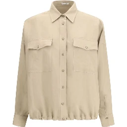 Beige Viscose Blouse