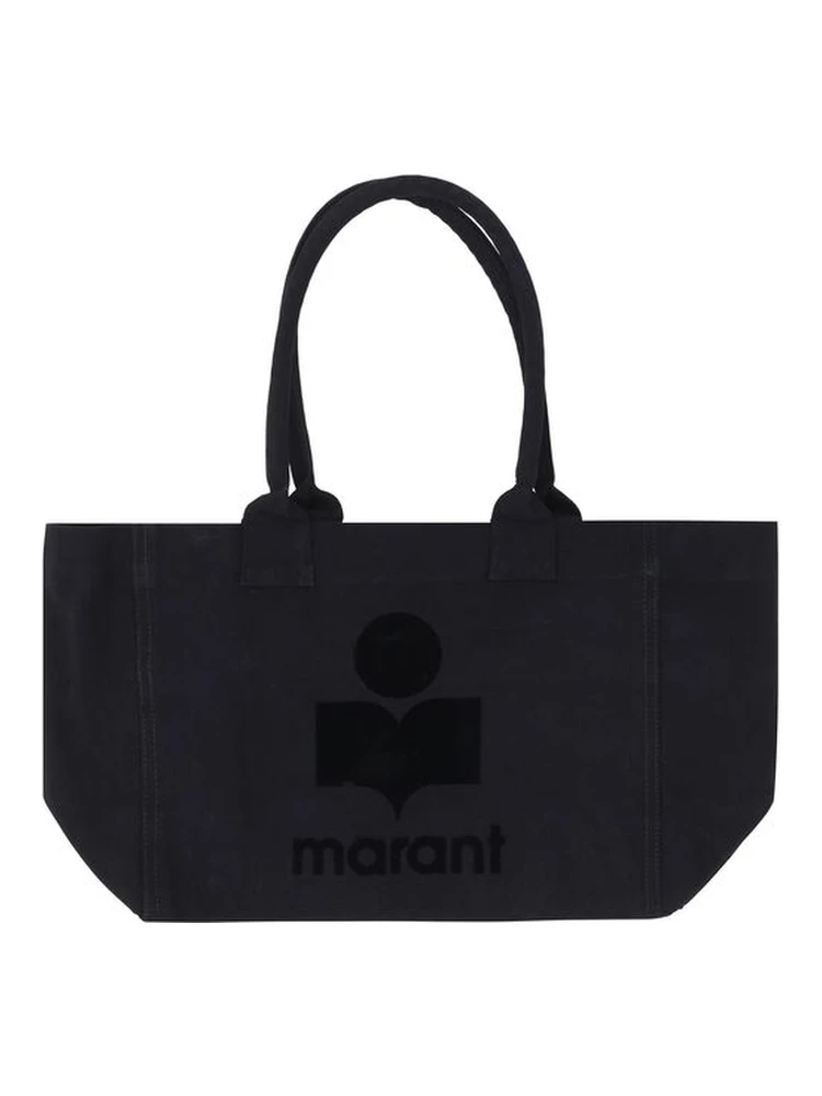 Black Cotton Shoulder Bag