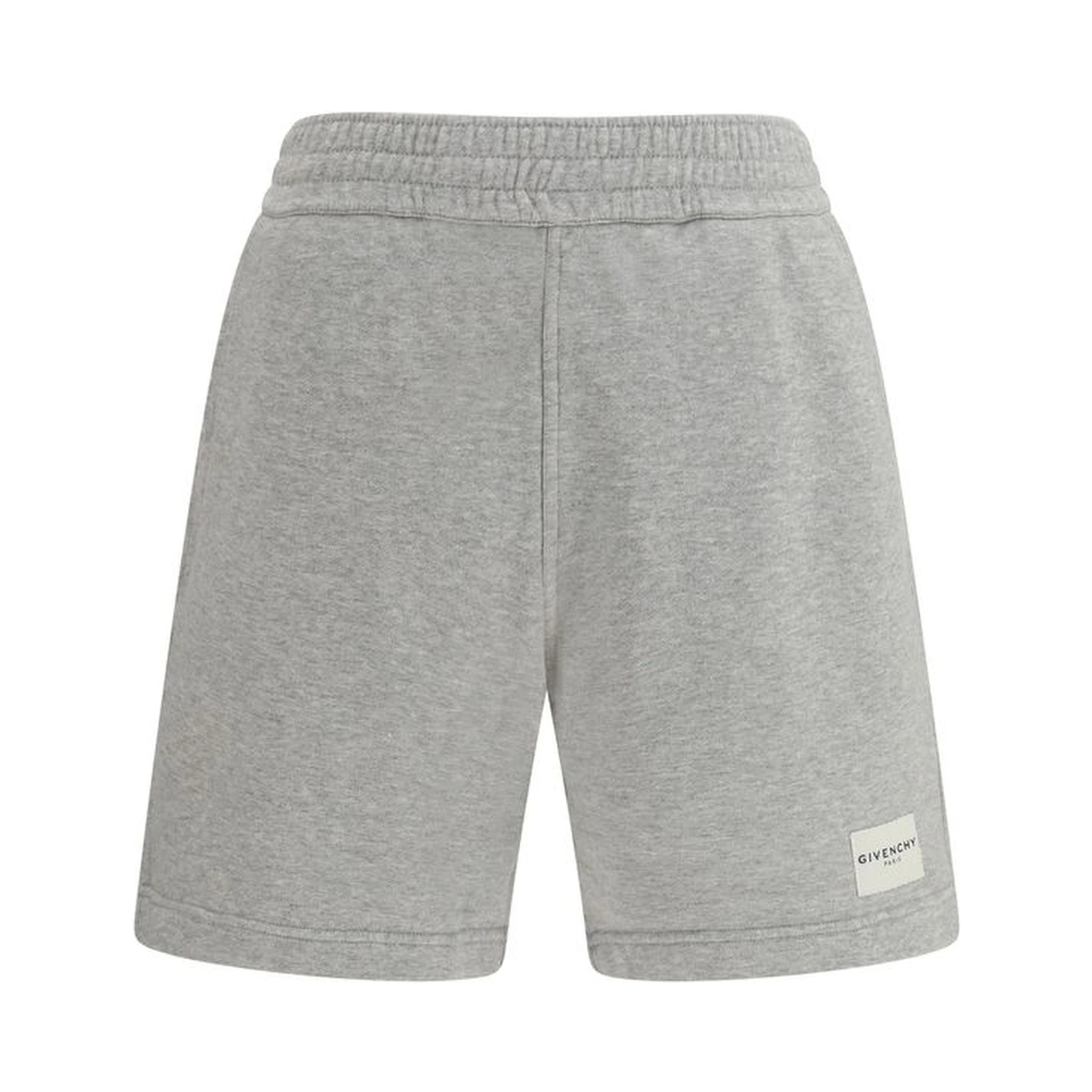 Gray Cotton Bermuda Shorts