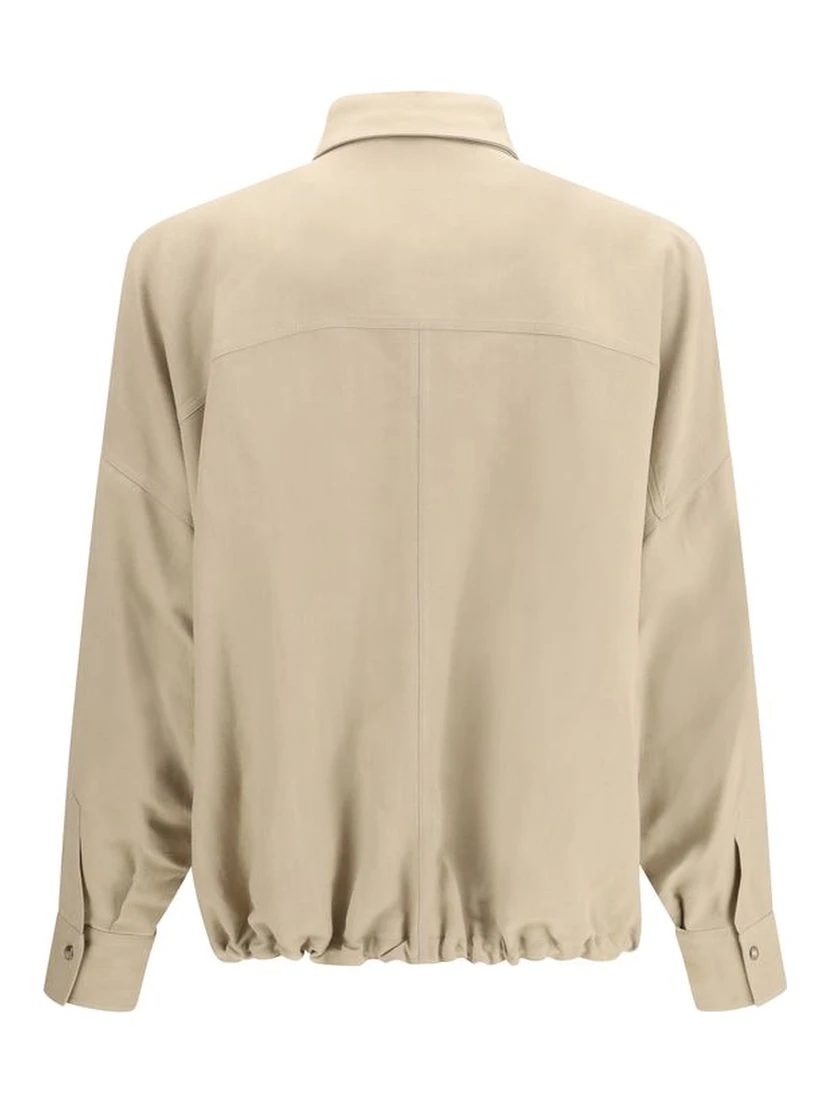 Beige Viscose Blouse