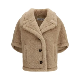 Beige Alpaca Vicugna Pacos Coat