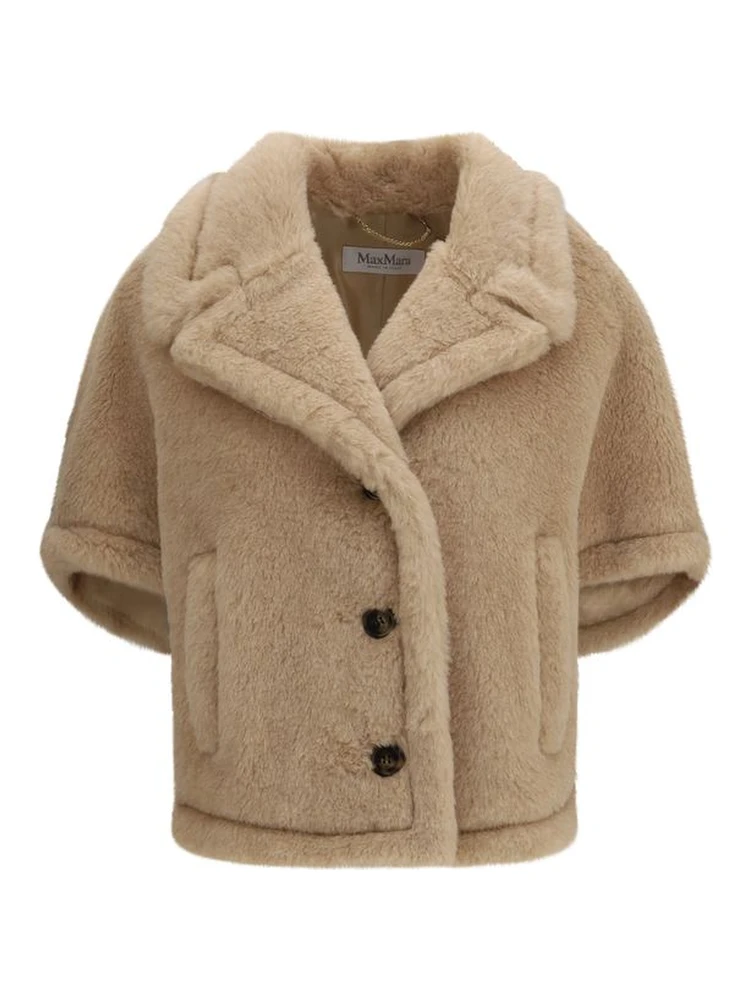 Beige Alpaca Vicugna Pacos Coat