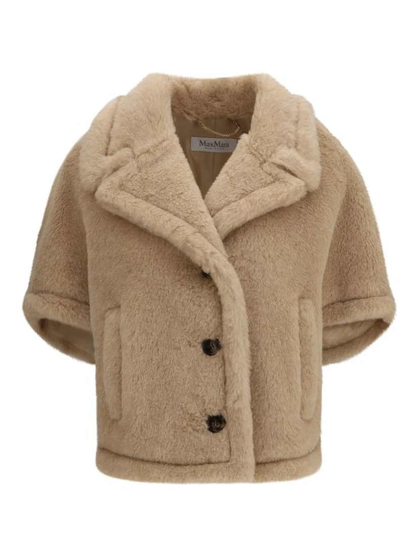 Beige Alpaca Vicugna Pacos Coat