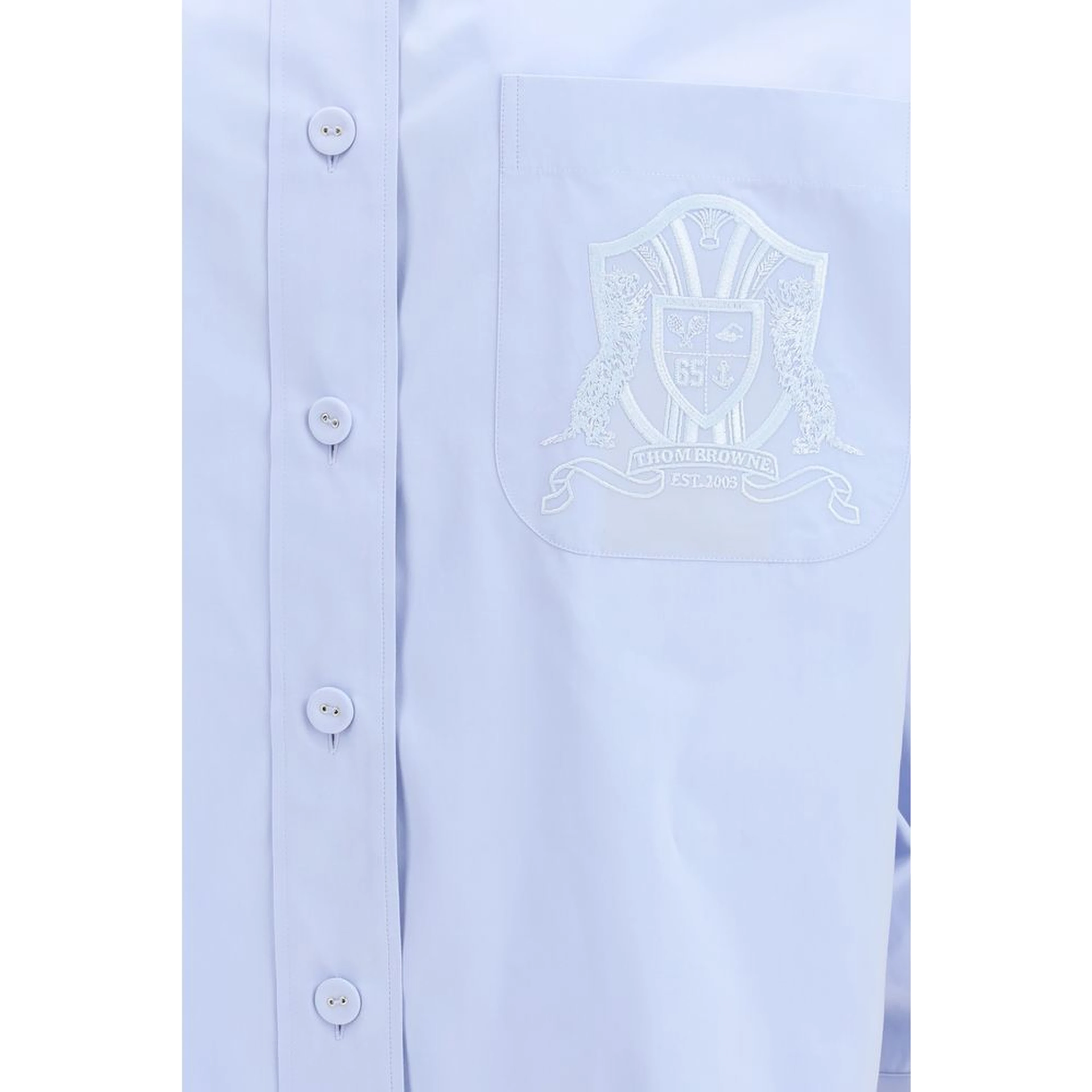Blue Cotton Pattern Shirt