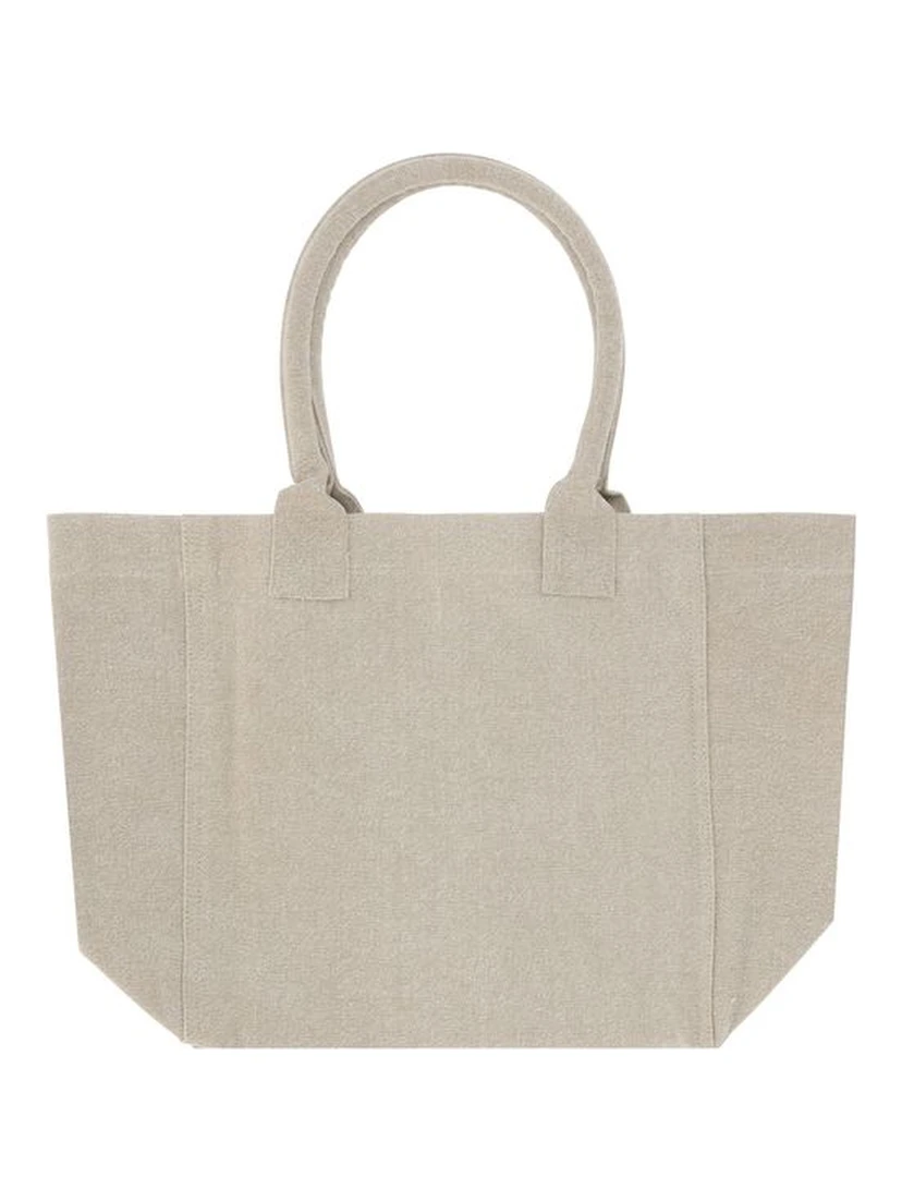 حقيبة كتف من القطن الأزرق