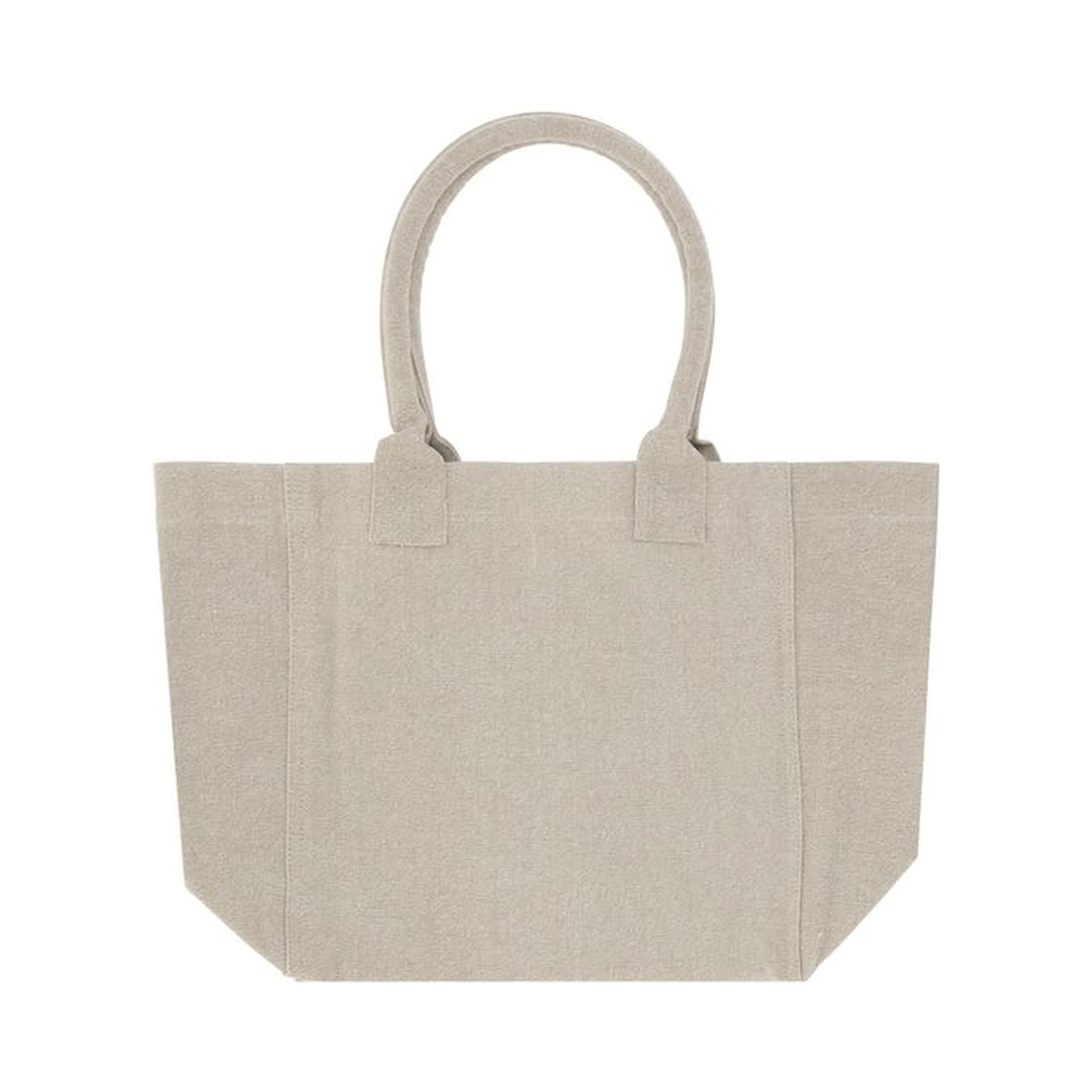 حقيبة كتف من القطن الأزرق