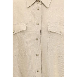 Beige Viscose Blouse