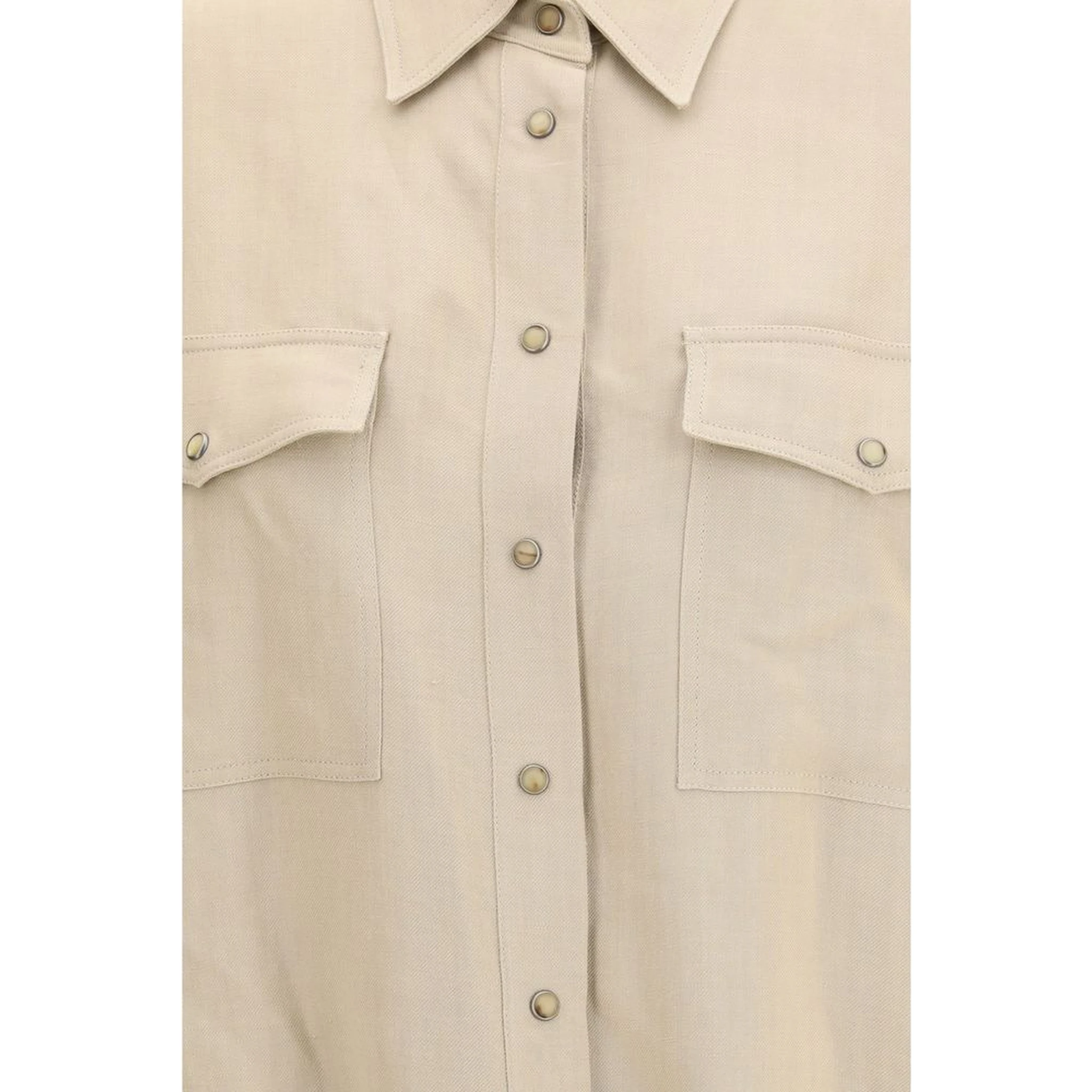 Beige Viscose Blouse