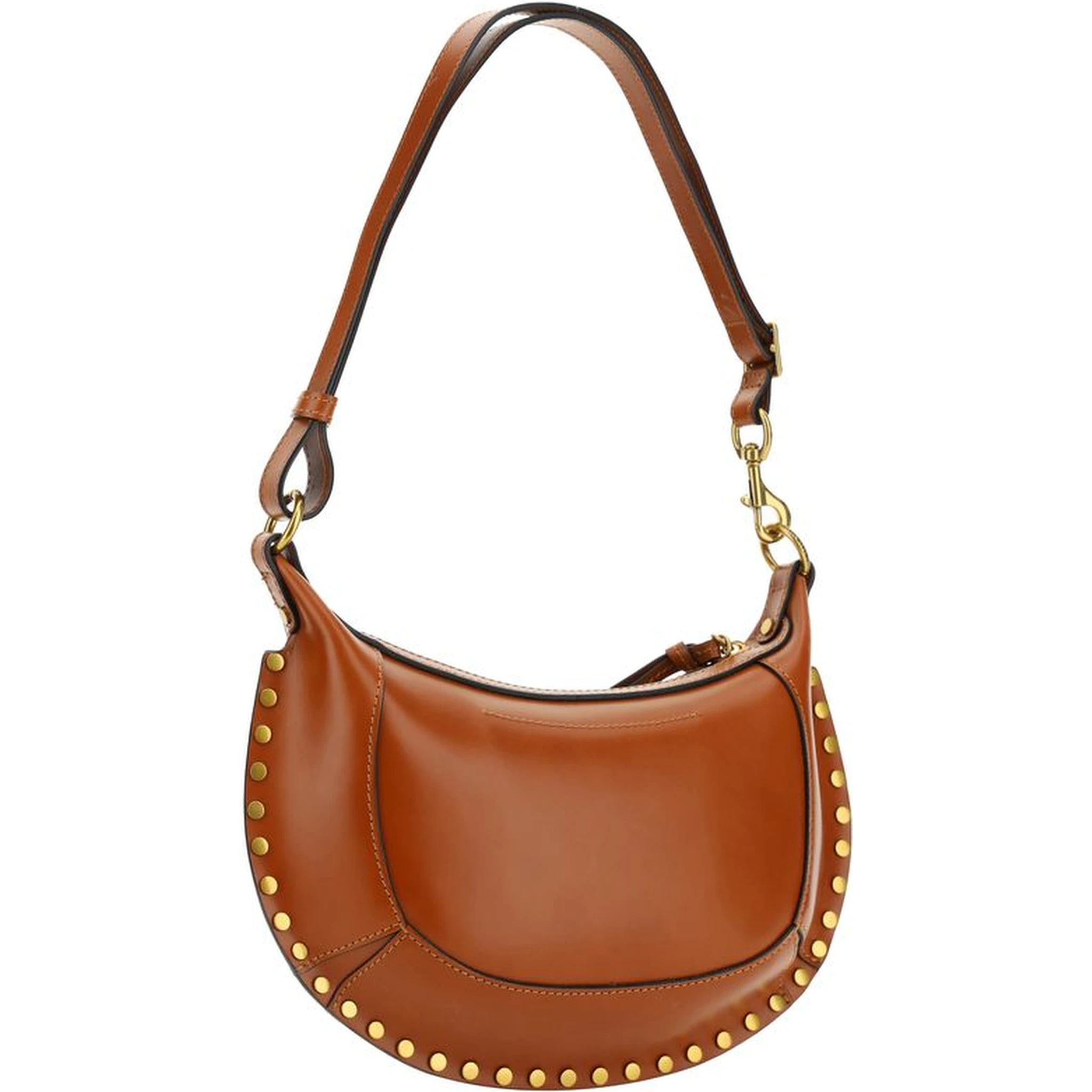 حقيبة كتف بوس توروس من جلد العجل البني