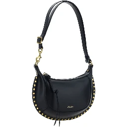 حقيبة كتف بوس توروس من جلد العجل الأسود