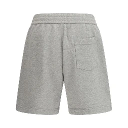 Gray Cotton Bermuda Shorts