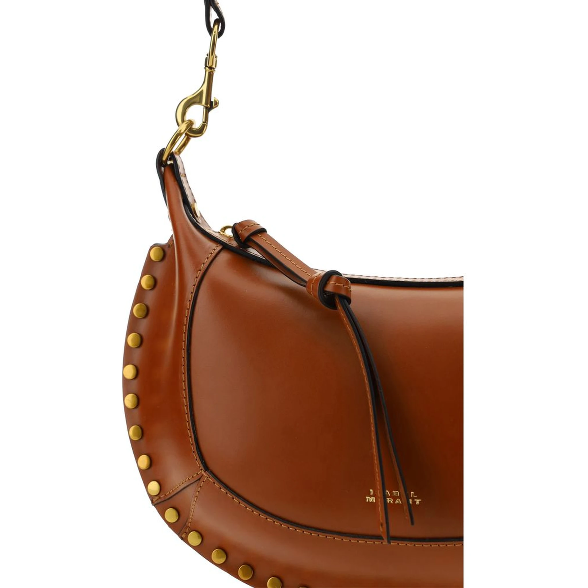 حقيبة كتف بوس توروس من جلد العجل البني