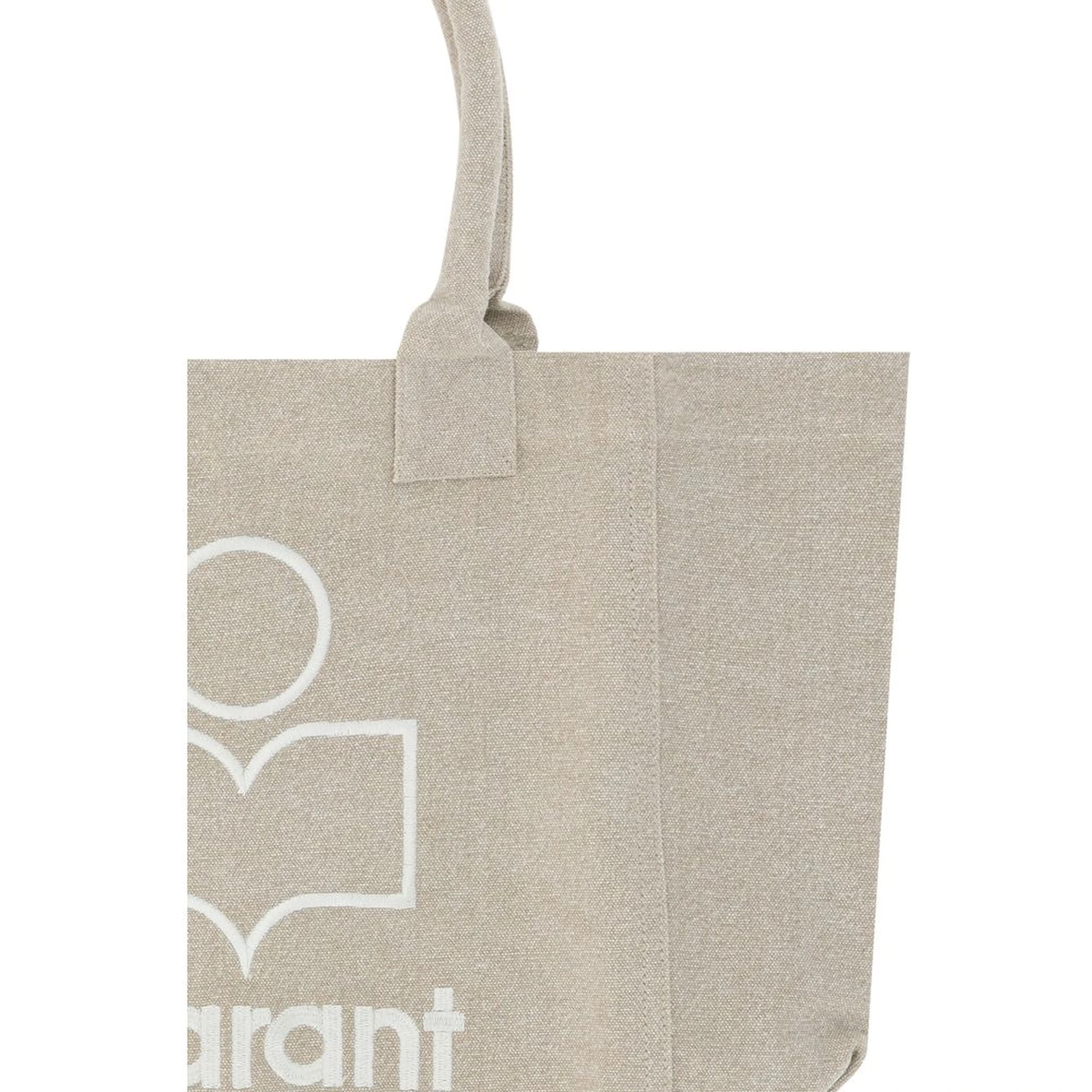 حقيبة كتف من القطن الأزرق