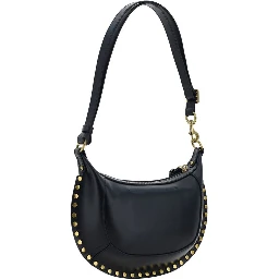 حقيبة كتف بوس توروس من جلد العجل الأسود