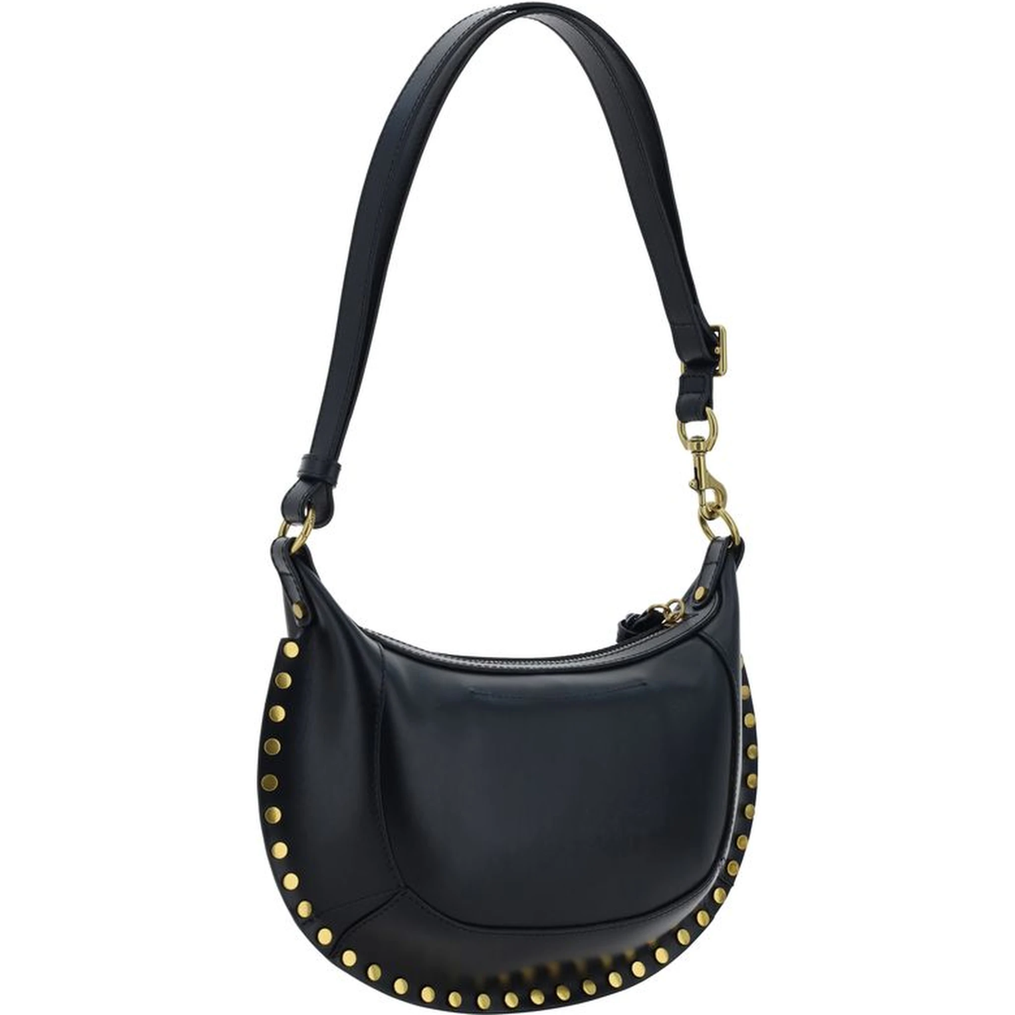 حقيبة كتف بوس توروس من جلد العجل الأسود