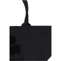 Black Cotton Shoulder Bag