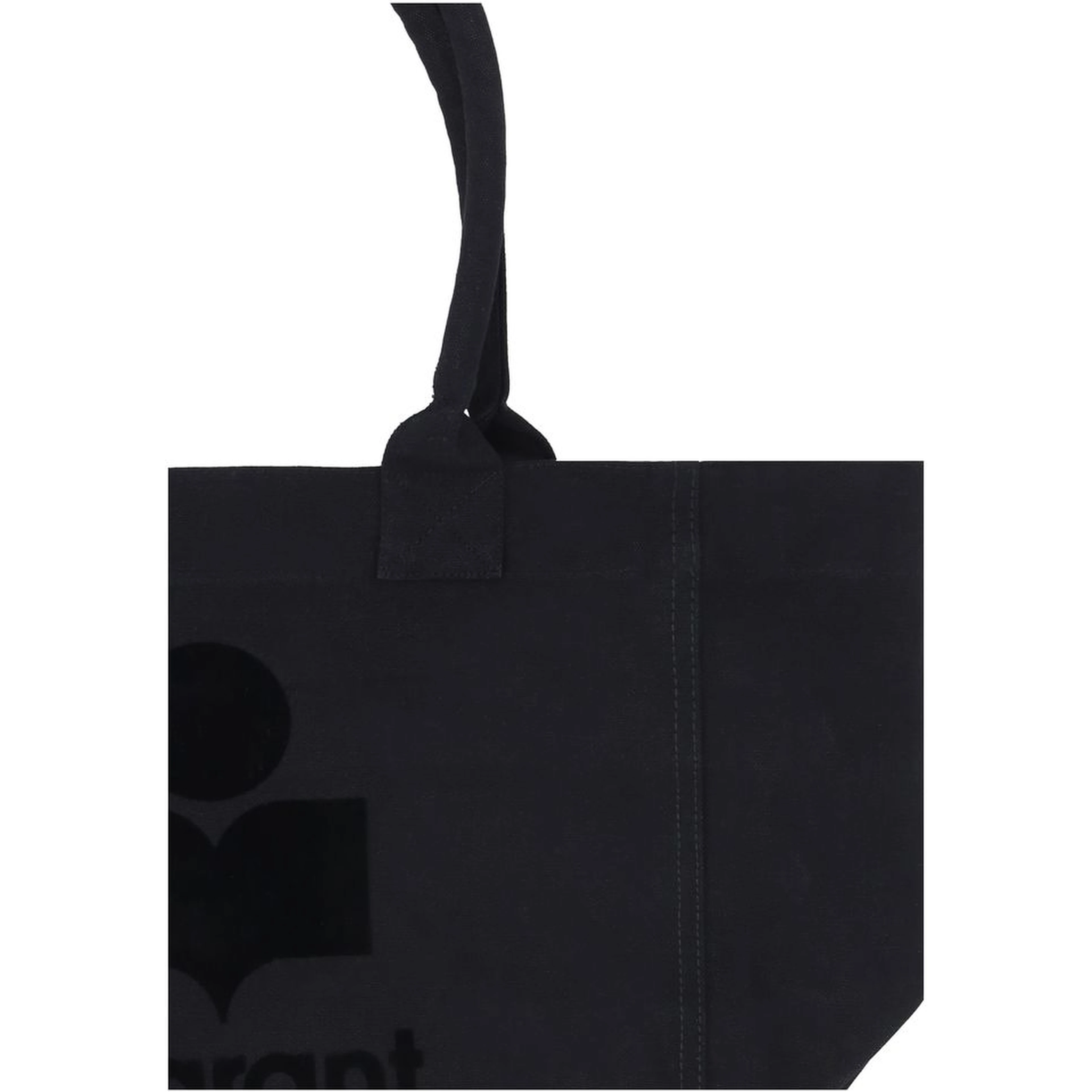 Black Cotton Shoulder Bag