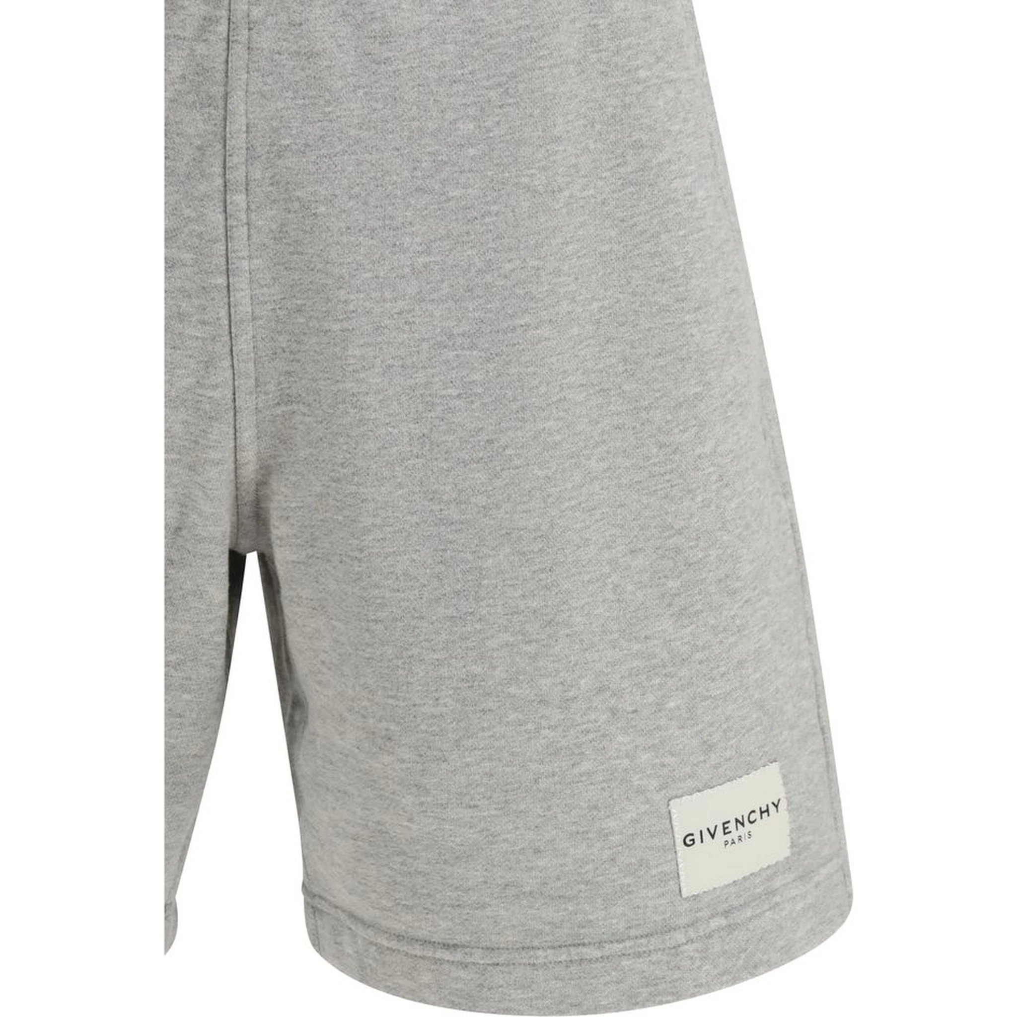 Gray Cotton Bermuda Shorts