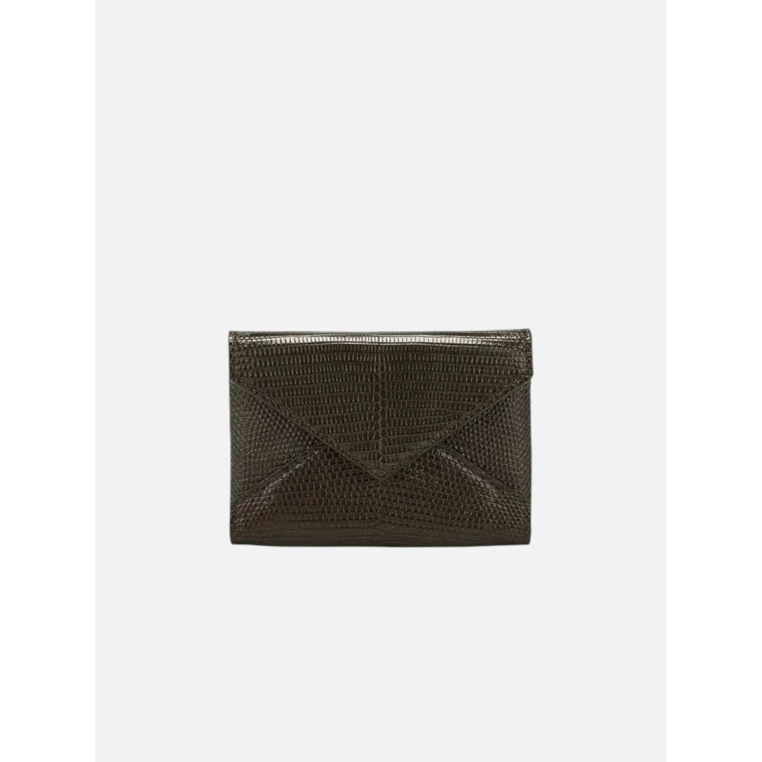 Lizard leather card holder