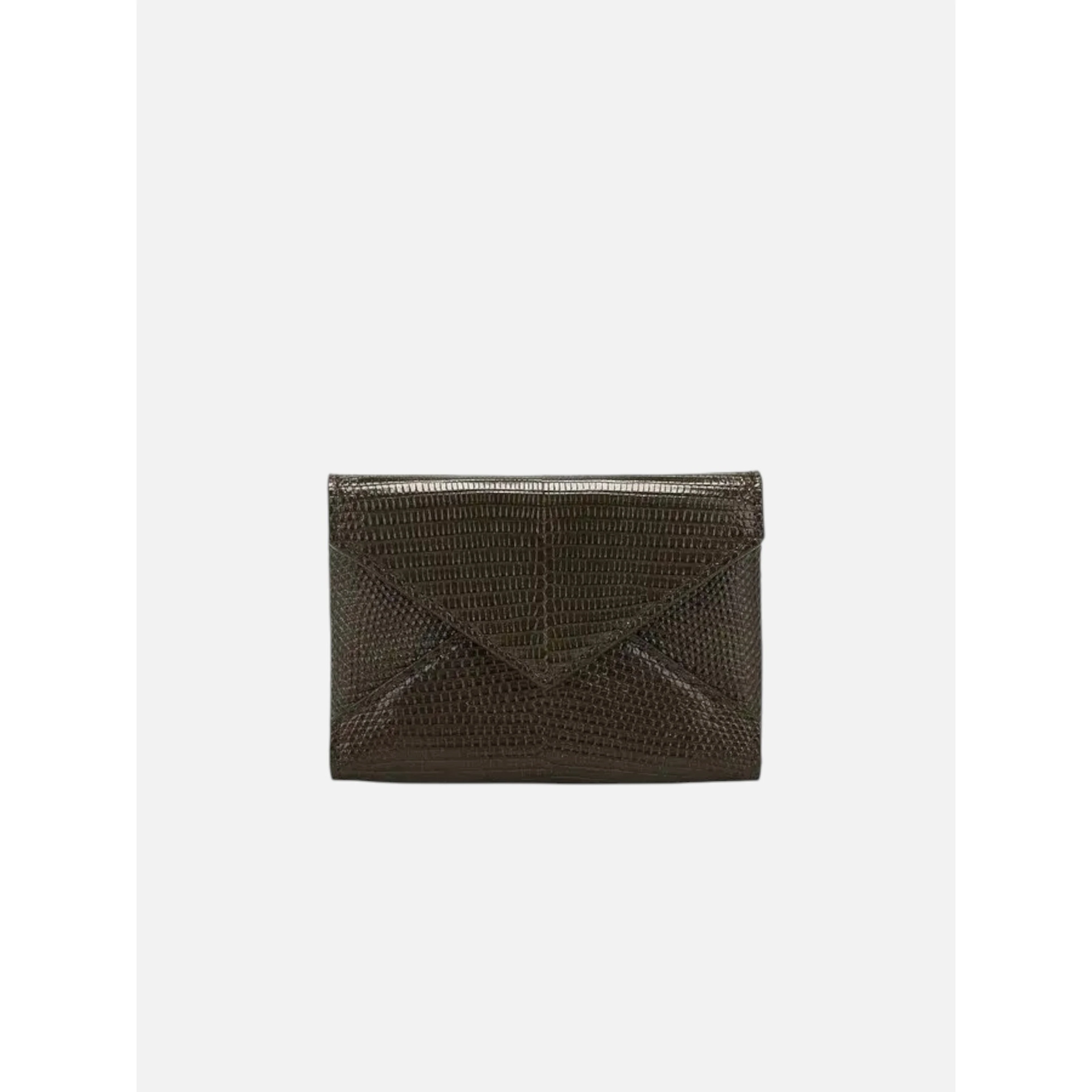 Lizard leather card holder
