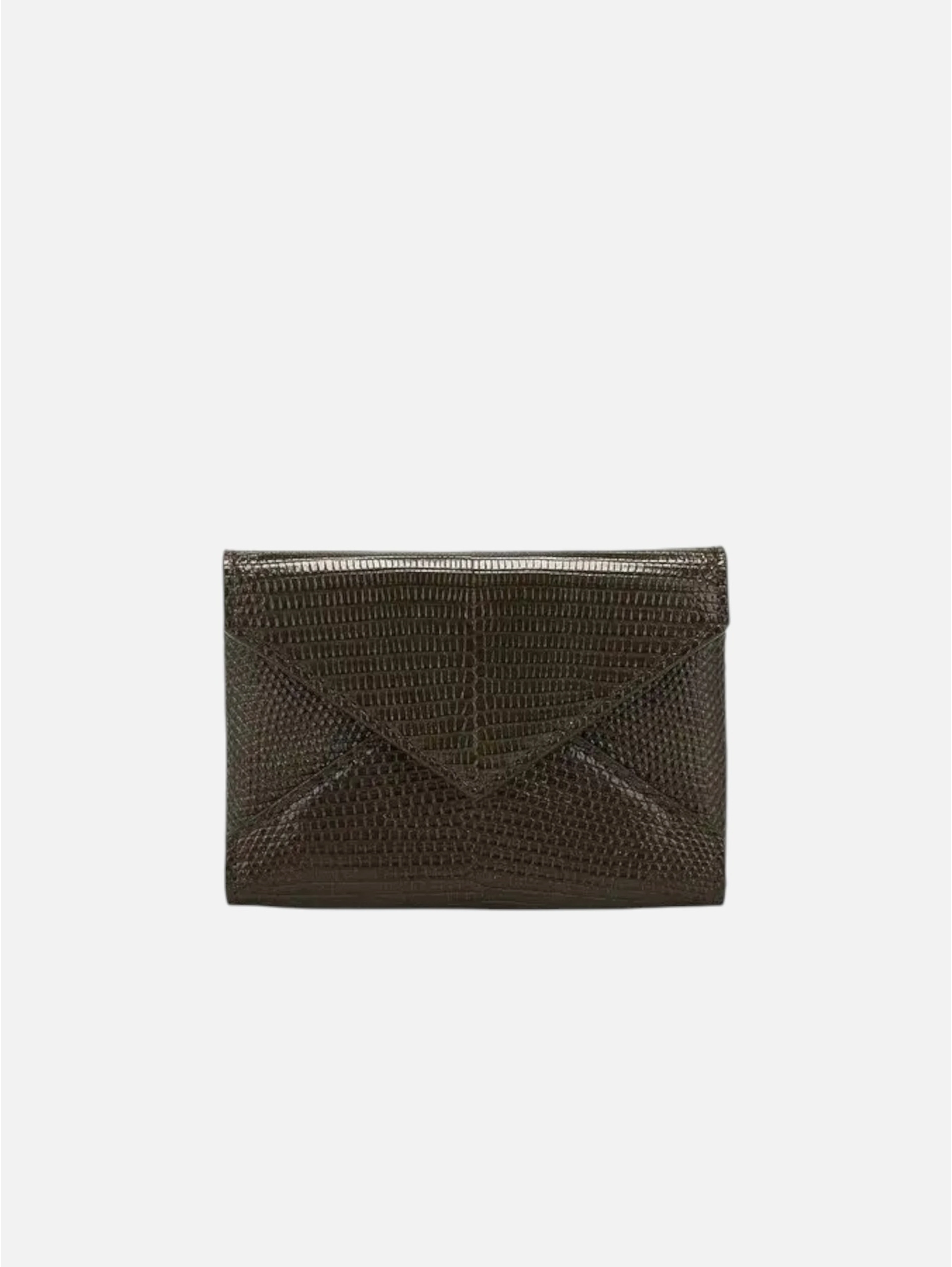 Lizard leather card holder
