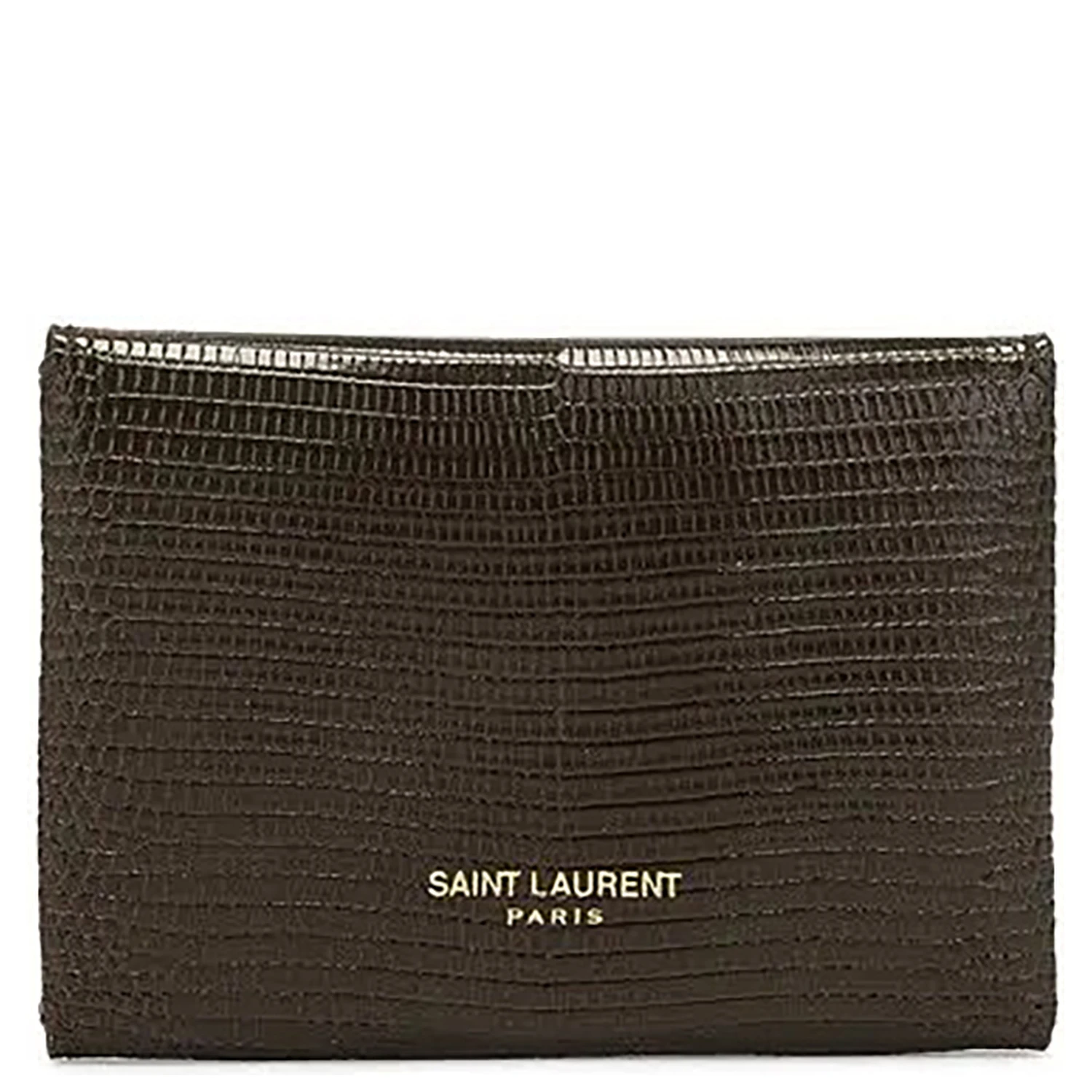 Lizard leather card holder