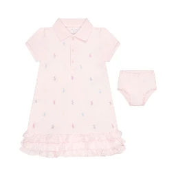 فساتين بولو رالف لورين باللون الوردي