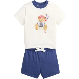 بولو رالف لورين للأطفال أبيض