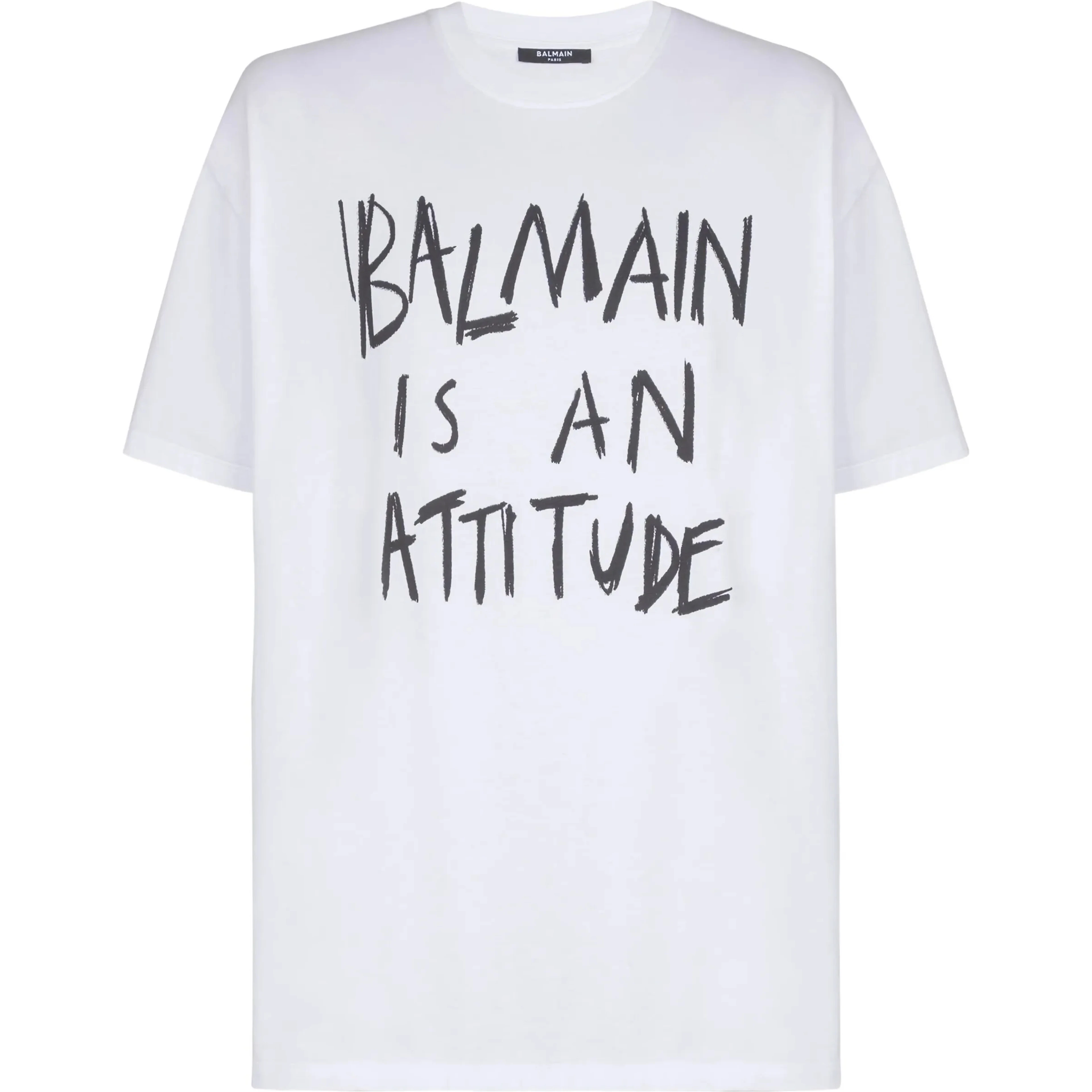 Balmain T-shirts and Polos White