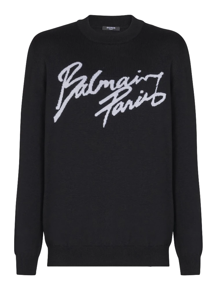 Balmain Sweaters Black