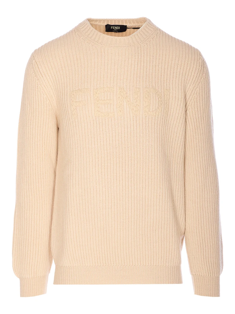 Fendi Sweaters Beige